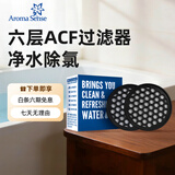 Aroma Sense淋浴花洒过滤棉配件过滤除氯净水滤芯阻垢活性炭碳盒 PR9000过滤器*2