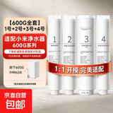 净水器滤芯适配小米净水器400G 600G厨下1号2号3号4号PP棉活性炭RO反渗透滤芯 【特惠】600G全套4支（PP+C1+RO+C2）