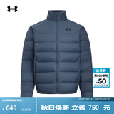 安德玛（Under Armour）UACore男子轻质运动休闲短款鸭绒羽绒服6010876 暴雨灰044 L 建议拍大一码