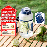 摩飞电器（Morphyrichards）榨汁机网红榨汁桶  便携式运动榨汁杯 无线充电果汁杯随行杯10杯续航40秒鲜榨1L容量 MR9802轻奢蓝