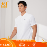 361°polo衫男2026年夏季新款休闲透气短袖情侣运动翻领t恤女父亲节 【男款】本白 XL