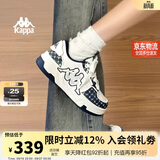 卡帕（Kappa）背靠背板鞋男鞋潮流复古百搭休闲鞋运动鞋 经典白/月海蓝 39 