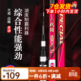 光威（GW）战鳍综合鱼竿青草鲢鳙鲤大物28调碳素轻硬野钓台钓竿钓鱼竿 4.8米+金属竿止+竿梢+送礼包