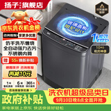 扬子【政府补贴15%】洗衣机全自动一级能效 家用大容量洗烘一体波轮 以旧换新出租房宿舍神器 10KG租房神器【一级能效+蓝光抑菌风干】 波轮