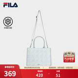 FILA斐乐小方包｜手提包女士简约美学时尚满印休闲单肩包斜挎包 素雅灰-GY XS