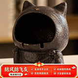 板谷山 大号卡通猫咪可爱创意陶瓷大烟缸创办公室家用客厅烟灰缸