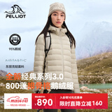 伯希和（Pelliot）【经典3.0】轻薄排骨羽绒服女800蓬鹅绒外套冲锋内胆125408006绿M