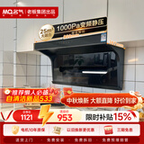 名气（MQ）【推荐新品533】小黑翼Pro A5508顶侧双吸25风量大吸力 家用上门安装以旧换新抽吸排油烟机可搭灶