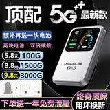 表鸽【送一年流量】5G千兆网速随身wifi6无线移动免插卡无限全国通用高速流量车载上网路由器2026新款 白【光纤全网通】多送1块电池+96核AI提速十倍