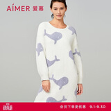 爱慕内衣秋冬半边绒套头睡裙睡衣女家居服绵绵冬季160
