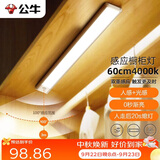 公牛（BULL）感应橱柜灯衣柜灯LED人感光感老人卧室床沿玄关橱柜厨房60CM4000K
