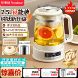 荣事达（Royalstar）养生壶 2.5升大容量纯钛煮茶壶烧水壶家用恒温水壶24H保温炖煮一体 母婴恒温电热水壶  YSH25E(Ti)