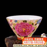 容山堂陶瓷金丝珐琅彩绘盖碗茶杯大小号家用泡茶品茗杯主人杯茶盏茶具 金丝珐琅彩茶杯-万花斗杯