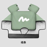 迪路仕（DEROACE）电动车挡风被冬季加绒加厚加大秋季防水防风电瓶车踏板摩托车风罩 线条-莫兰迪绿 均码