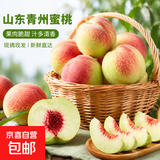 【时令鲜桃】山西水蜜桃脆甜可口软硬两吃新鲜水果生鲜桃子 带箱6斤大果，净重5.6斤（单果80g+)