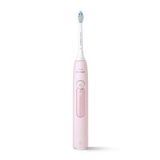 飞利浦（PHILIPS）【中秋礼品】声波电动牙刷钻石3系【囤货装6刷头】5倍洁齿5种模式 送女友 HX5171/04 淡粉色