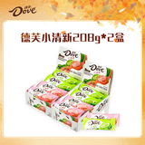 德芙（Dove）丝滑牛奶巧克力休闲零食婚庆喜糖送女友生日礼物儿童解馋充饥食品 德芙小清新白巧克力208g*2盒