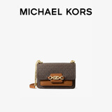 MICHAEL KORS【精致百搭】HEATHER系列单肩斜挎包迷你 棕色 轻奢礼物