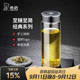 希诺单层玻璃杯2026新款大容量水杯男家用办公车载泡茶杯子XN-CD002C