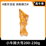悠尚之味狗狗零食牛棒骨真骨磨牙耐咬洁齿大小型幼犬柯基训练奖励宠物零食 小牛蹄大号200g【硬度高 更耐咬】 2包【高性价比 | 赠牛骨块100g】
