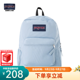 JANSPORT杰斯伯书包轻便双肩包男女旅行包简约背包电脑包学生校园 47LW7G7雾霾蓝-单侧边袋