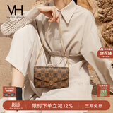 VANESSA HOGAN VH女包山茶花信封包轻奢老花链条小包单肩斜挎包生日礼物送女友