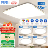 飞利浦（PHILIPS）全光谱护眼客厅大灯卧室吸顶灯品逸灯具套餐4室1厅[包安装]