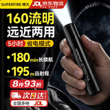 神火（SupFire）X20-T手电筒强光变焦远射高亮LED灯迷你便携家用户外灯黑色