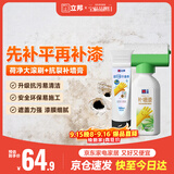 立邦墙面修复补墙膏荷净补墙漆刮板防霉堵洞抗裂去污白色 100ml+500g