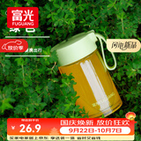 富光玻璃杯高硼硅玻璃水杯子女生便携牛奶咖啡刻度高颜值茶杯330ml