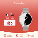 Calvin KleinCK手表永恒款钢带黑白个性石英女表女25200007【节日礼物】