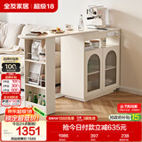 全友家居 客厅沙发边柜储物收纳置物柜子吧台隔断一体酒柜餐边柜家具