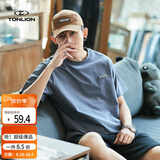 唐狮（TonLion）2026春夏款男士T恤短袖贴标简约时尚百搭