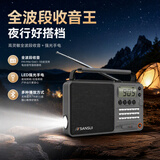山水（SANSUI）M36全波段老人收音机老年人插卡音乐播放器便携式随身听FM调谐广播音响充电迷你蓝牙音箱 灰色