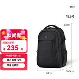 WINPARD威豹双肩包商务背包男双肩电脑包休闲男包旅行包双背包女 Pro版(自带雨罩)15.6寸黑色