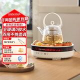 摩飞电器（Morphyrichards）全玻璃养生壶多功能围炉煮茶电陶炉煮茶器煮茶炉泡茶器不挑器具360°环状煨烤MR6096白