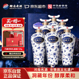 赊店老酒 元青花洞藏年份20 浓香型白酒 52度 500ml*6瓶整箱送礼