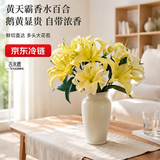 吉米鹿香水百合花鲜花A级【黄色20朵+送2朵】云南基地鲜切花束源头直发
