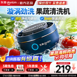 东菱（Donlim）升级转转果蔬清洗机 自动洗菜机 洗菜消毒神器 无线便携清洗机 DL-1326 DL-1326【蓝色】