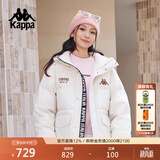 卡帕（Kappa）复古运动羽绒服情侣男女冬连帽550蓬防寒保暖棒球服 K0EZ2YY01D