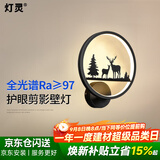 灯灵壁画灯全光谱护眼LED北欧风卧室床头过道走廊楼梯客厅背景墙壁灯