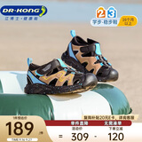 江博士学步鞋夏季男女童潮流百搭宝宝儿童凉鞋2S14A2024AM黑/卡其24码