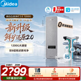 美的（Midea）净水器【白泽净矿2.0 1200G】0阻垢剂直饮 6年长效RO反渗透过滤器  家用厨下净水机  矿物质双出水