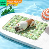 憨憨宠宠物冰垫防水狗垫子夏季降温猫咪凉垫凉席泰迪金毛中小型犬宠物垫 动物园款 L号 50*60cm