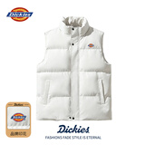 Dickies秋季新款情侣羽绒棉马甲男士韩版修身加厚青年背心马夹男装外套