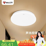 公牛（BULL）声光控感应吸顶灯MX-A012F-ES玄关门廊阳台楼道灯具12W 