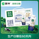蒙牛【新鲜日期】精选牧场原生高钙纯牛奶250ml*10盒 3.6g蛋白早餐