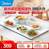 美的（Midea）暖菜板加热板热菜板保温板 冬季餐桌加热垫桌垫暖菜板2025新款多功能家用 60/80cm可选方形/折叠式 【升级石墨烯】可折叠8045FZ Pro