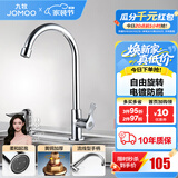 九牧（JOMOO） 龙头厨房水槽龙头洗菜盆精铜单冷单把快开万向旋转厨房水龙头 【万向旋转-加厚黄铜】蜂窝起泡龙头