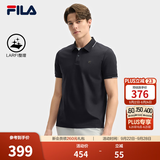FILA斐乐POLO衫男士领航针织短袖商务休闲上衣丝滑亲肤利落好搭 传奇蓝-NV L 175/96A/L